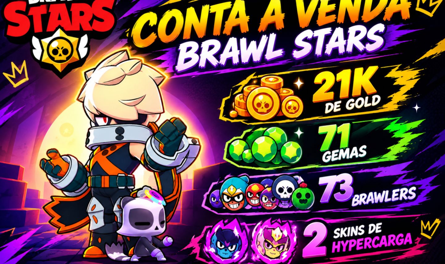 CONTA BRAWL 73 BRAWLERS | SIRIUS ULTRA + 25 HIPERCARGAS | 40K BLINGS + 20K GOLD