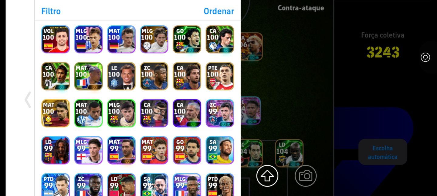 CONTA EFOOTBALL RARA! NEY 107 + YAMAL BLITZ + MESSI BLITZ + ROMARIO E+++!