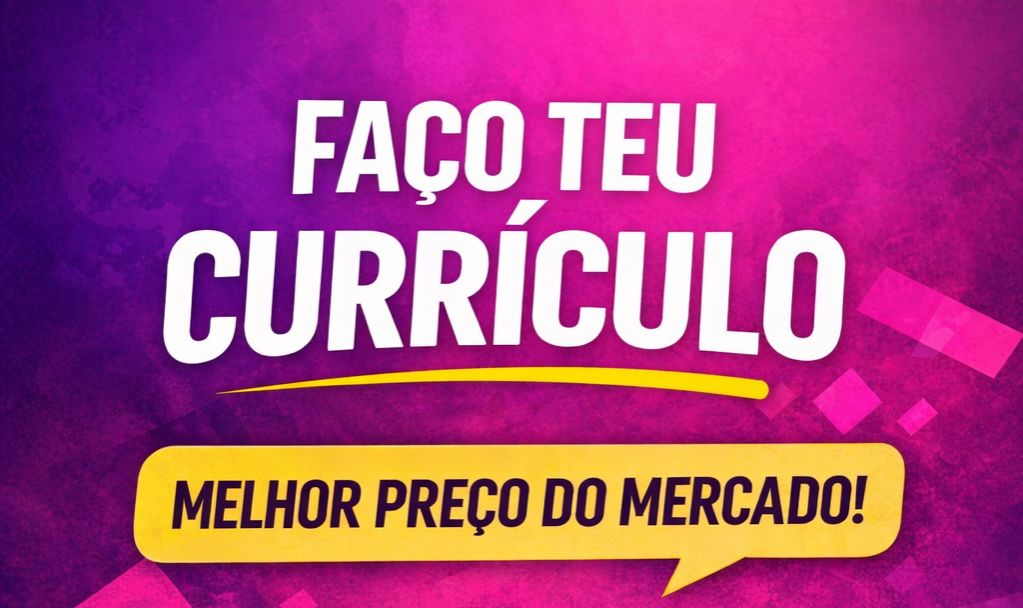 Faço teu currículo para você ter maiores chances de conseguir um emprego