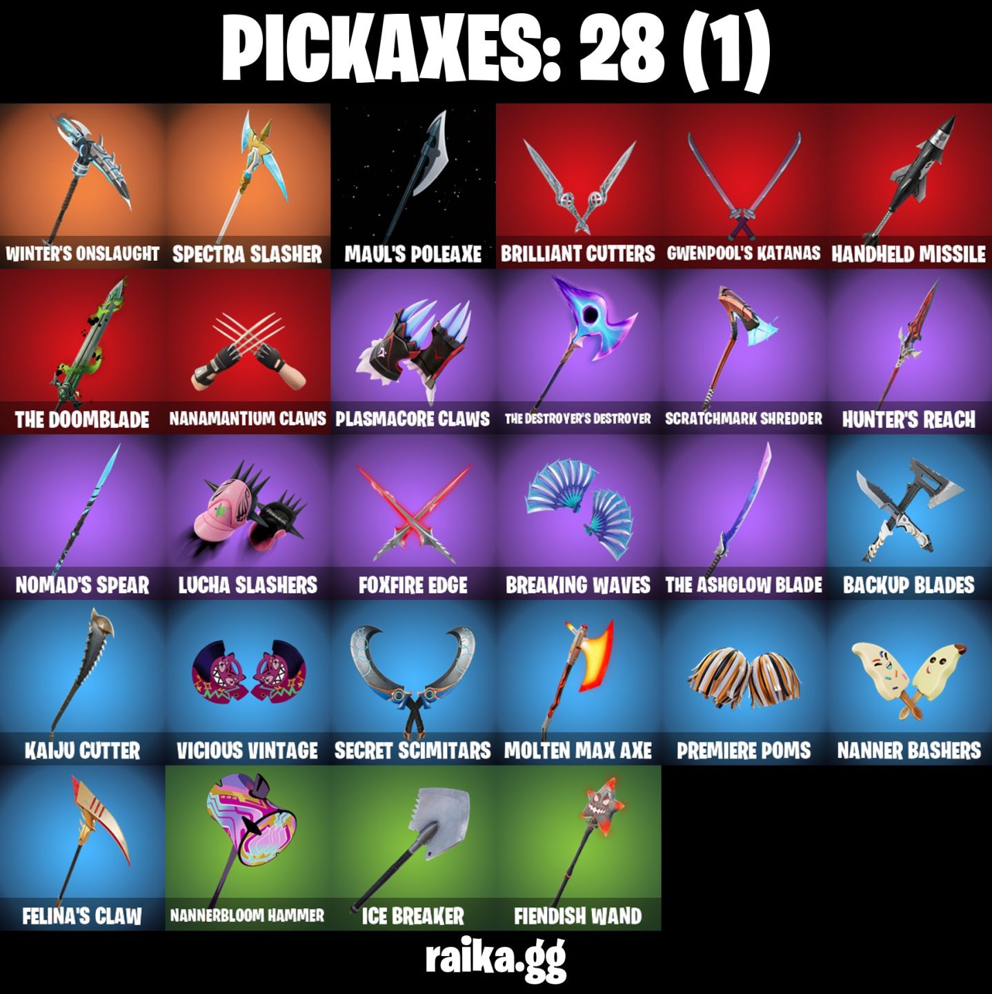 CONTA FORTNITE COM 29 SKINS DOOM/IMANI/FELINA/RIAN/LIL SPLIT/THUNDER/RELIN