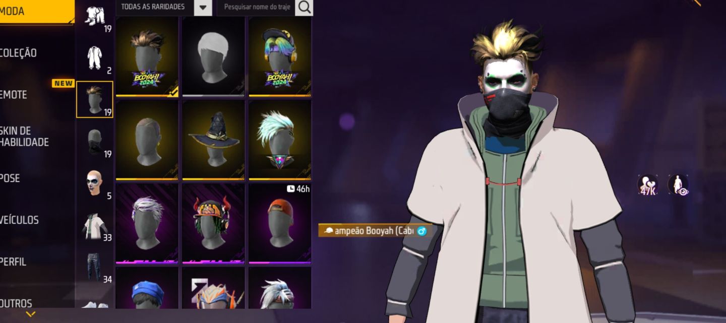 Vendendo conta com o passe booyah queimando tudo , punho lampejo booyah e minato