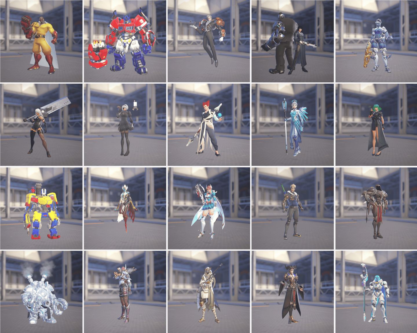 CONTA OVERWATCH | 720+ Skins (11 Miticas, 6 Golden Guns) | Collabs e Skins OWL