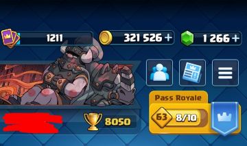 Conta de Clash Royale com 8k de troféus
