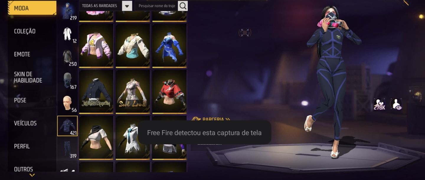 Conta de Free Fire Muito Boa, De Conta de 2017 Muito Boa a venda, Prime 7.