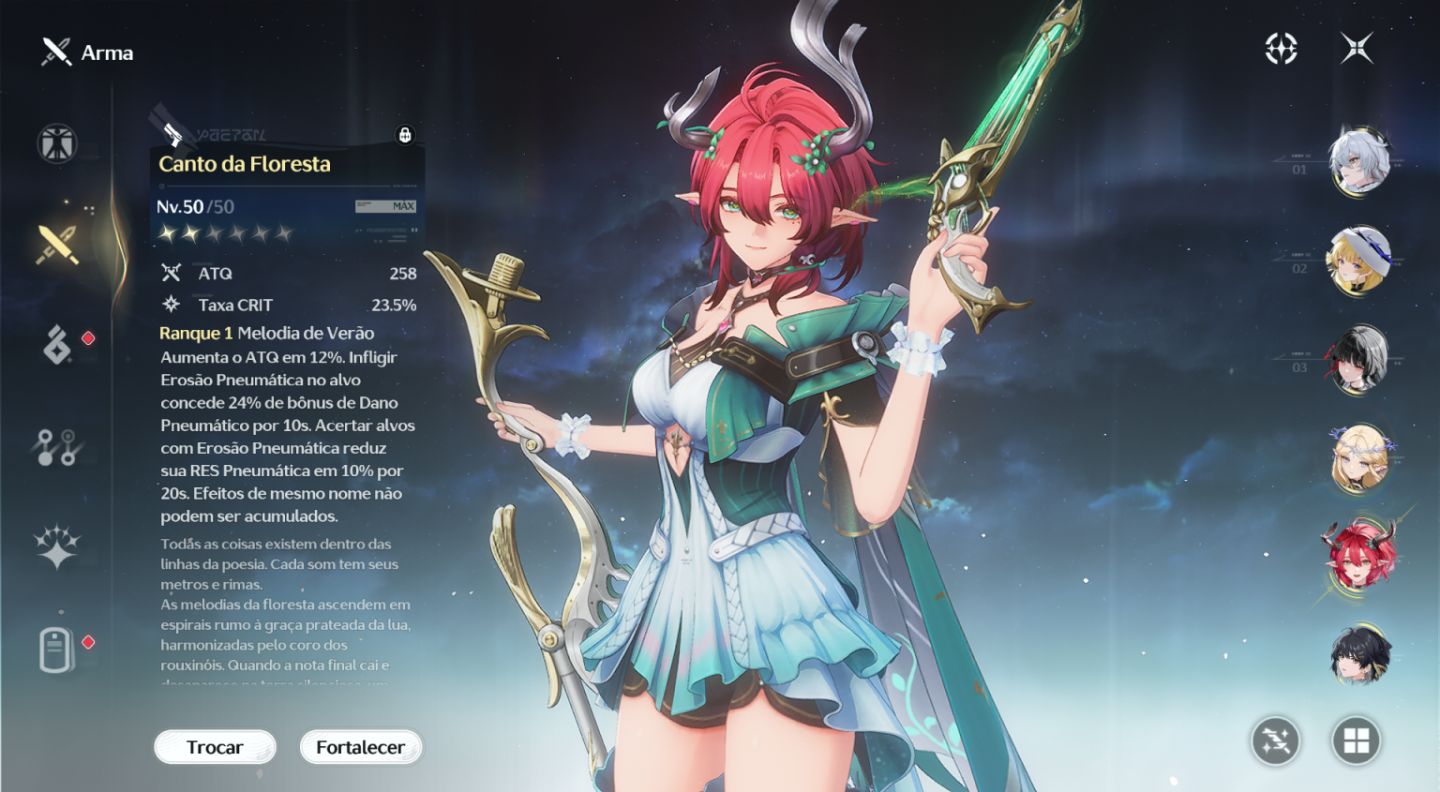 Conta WuWa META | Zani + Phoebe + Ciaccona + Chisa (Todas BIS) + Cartethyia