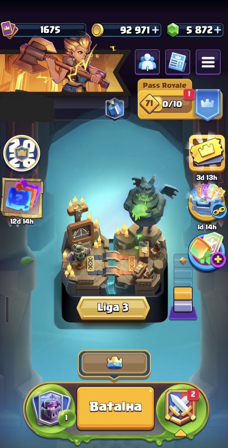 Conta Clash royale nível 16 com várias cartas full