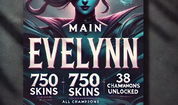 Conta LoL desde 2014 /Main Evelynn /Todos os Campeões/750 Skins/38 Míticas