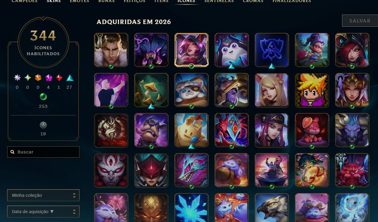 CONTA LEAGUE OF LEGENDS COM 300+ SKINS