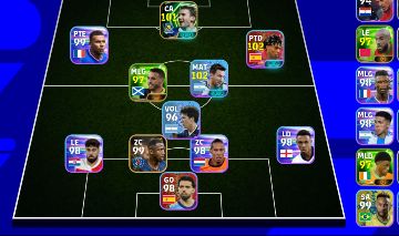 CONTA EFOOTBALL INICIANTE COM MESSI, YAMAL E NEYMAR