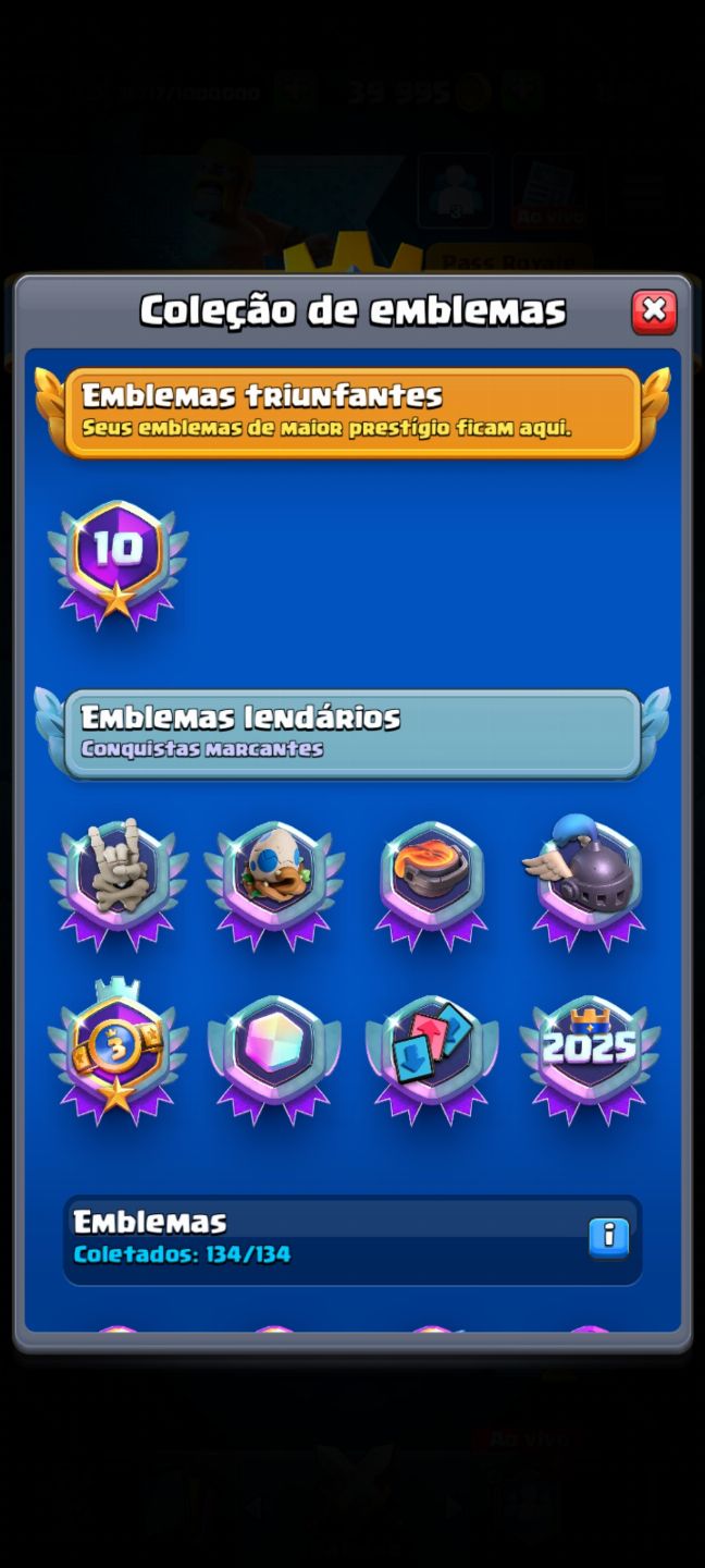 Conta Clash 10Anos Niv 80|25 EVOS|18 Emotes Lend|Vet de Guerra 388K|+5K 3 Coroas