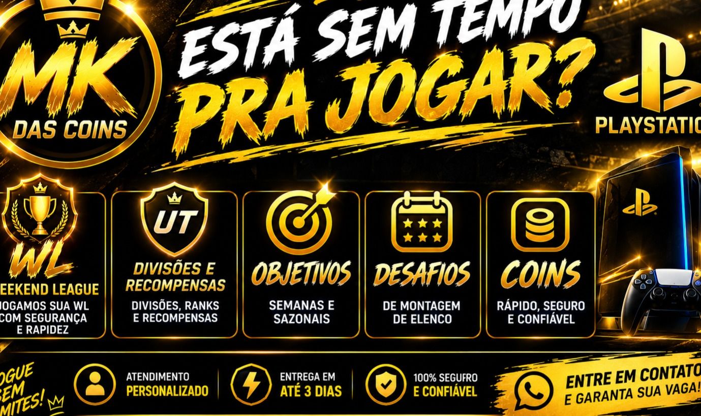 ESTA SEM TEMPO DE JOGA UT? JOGAMOS PRA VC PLATAFORMA PS