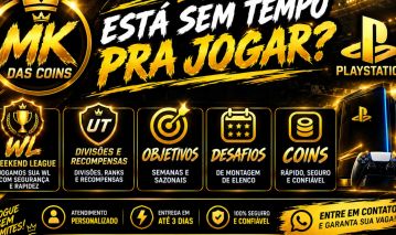 ESTA SEM TEMPO DE JOGA UT? JOGAMOS PRA VC PLATAFORMA PS