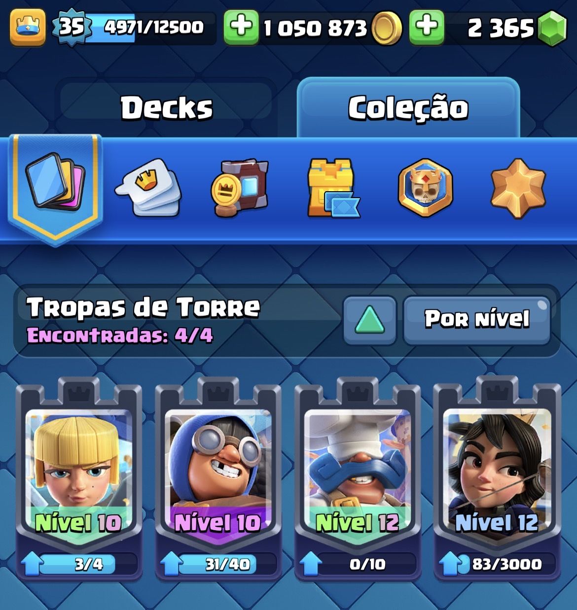 Promoção conta clash royale