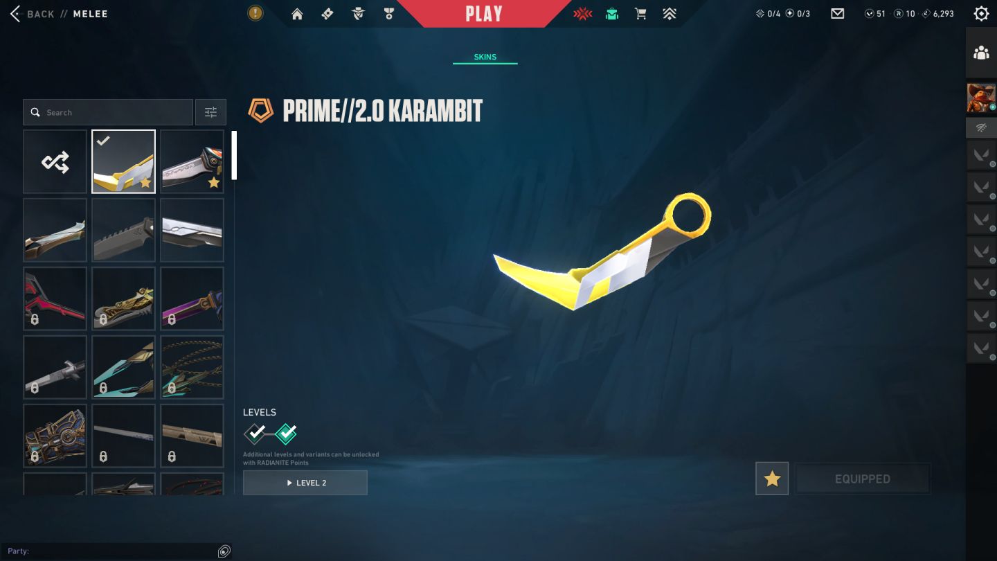 Promoção! 2K Gastos Conta Valorant: 4 Facas + 7 Vandals + 4 Phanthons