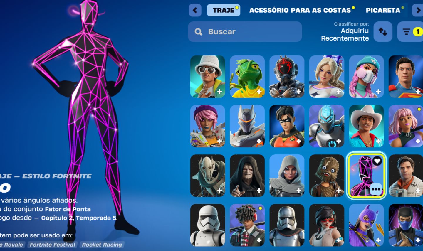 CONTA DE FORTNITE COM SKINS TRYHARD E CLUBE FORTNITE
