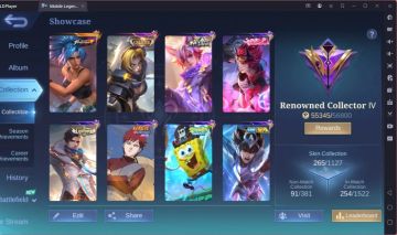 CONTA MOBILE LEGENDS COM 265 SKINS[SMURF] RENOMADA, LEIA DESCRIÇÃO