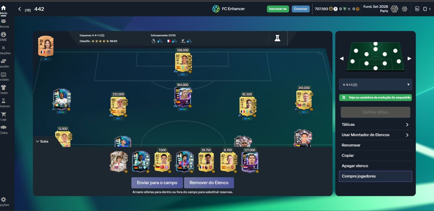 Conta EA FC 27 ps5 versao ultimat 700k, Divisao elite,time meta e passe comprado