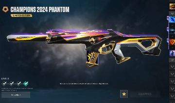 Conta Valorant Champions 2024 Phantom, Kuronami, Gaia, Mystbloom, RGX Karambit