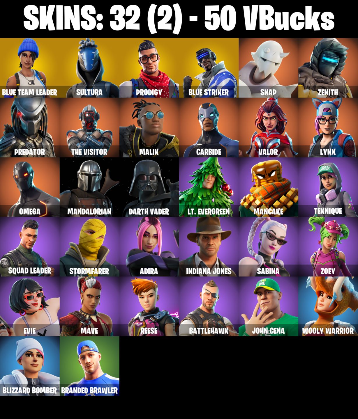 Conta Fortnite OG com ômega | Carboneto | Lynx ! Psn pack e 32 skins.