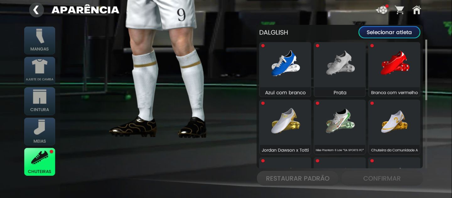 Conta antiga antiga com até 121 OVR Nível 69 com vários itens