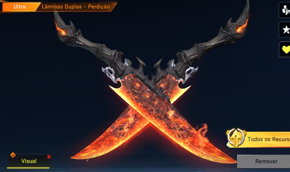 P90 Cristal Hematico + FACA Laminas Duplas - BLOOD STRIKE