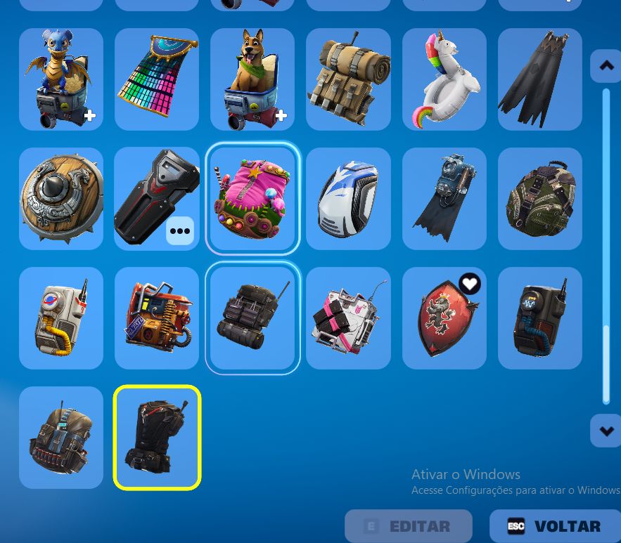 Conta OG fortnite cap 1 season 2, lv 1250, 128 skins. conjunto fundador + mako