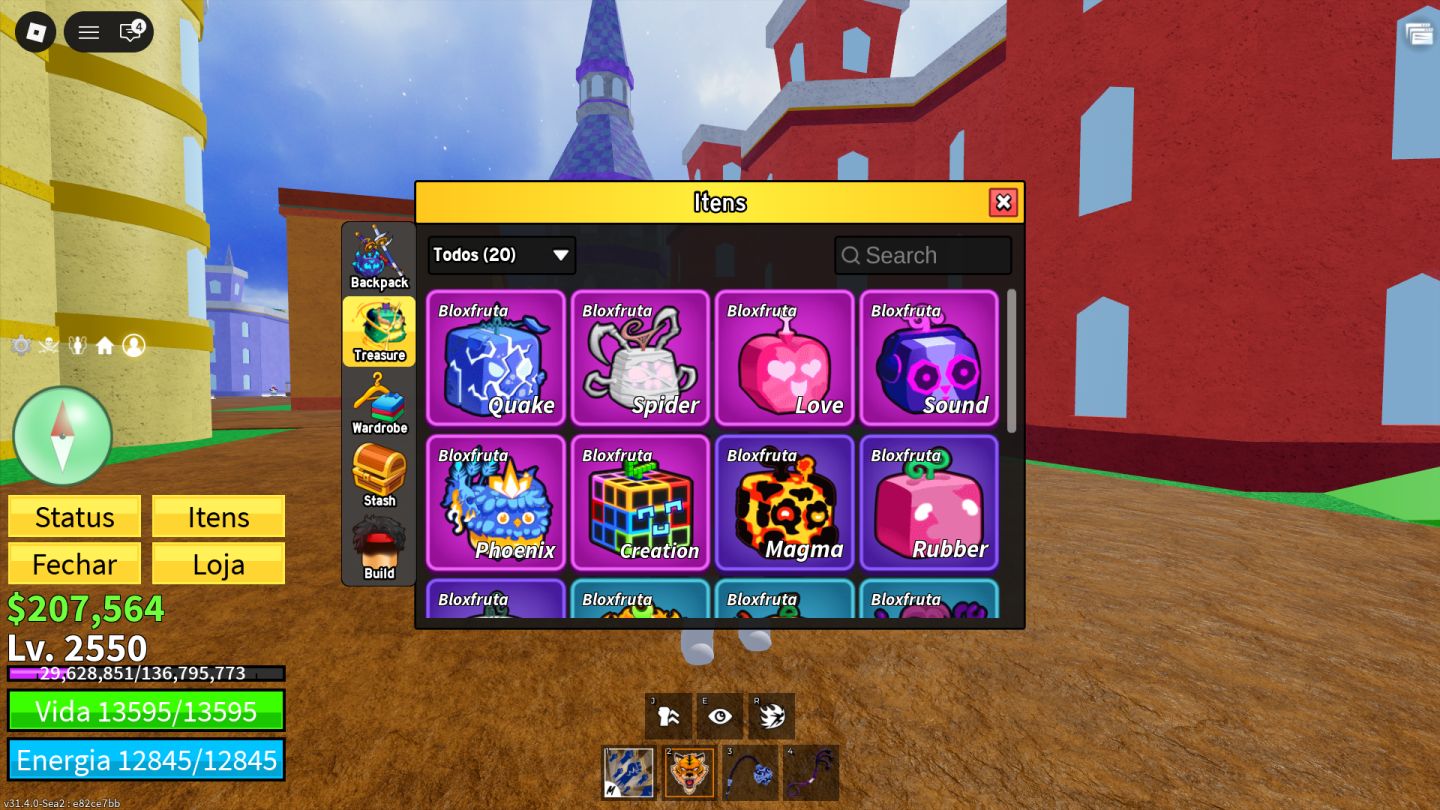 CONTA ROBLOX FOCADA EM BLOX FRUITS, ROUBE UM BAIRONT E BOLA DA MORTE