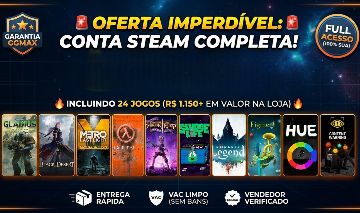 CONTA STEAM COM 24 JOGOS (Warhammer...) - FULL ACESSO!