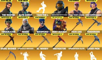 CONTA COM S3 FULL (O CEIFADOR) 2400 V-BUCKS + 128 SKINS + STW OG