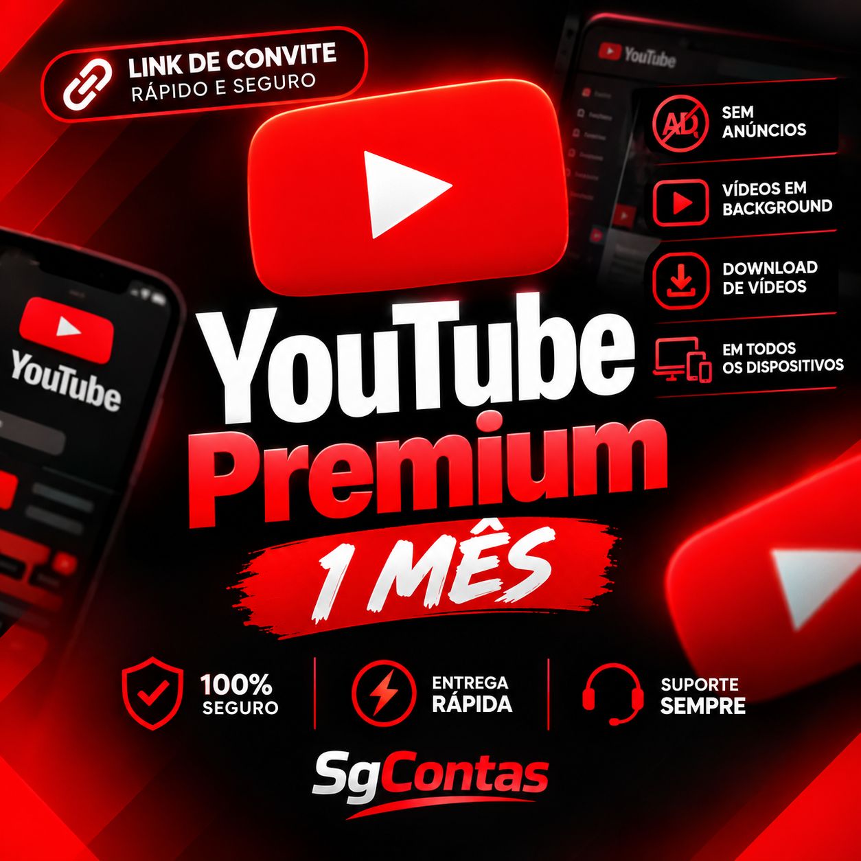 Youtube Premium 1Mes Link De Convite