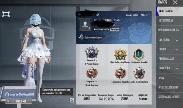Conta de pubg móbile com alguns passes comprados