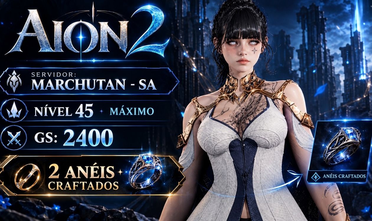 AION 2 CONTA | Marchutan SA | GS 2300 + 2 aneis craftado + Dark Crush lv 20