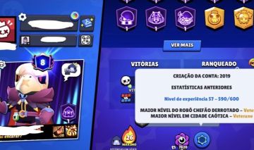 Conta de Clash Royale 6k trofeu + Brawl Stars com 21k de trofeu de 2019