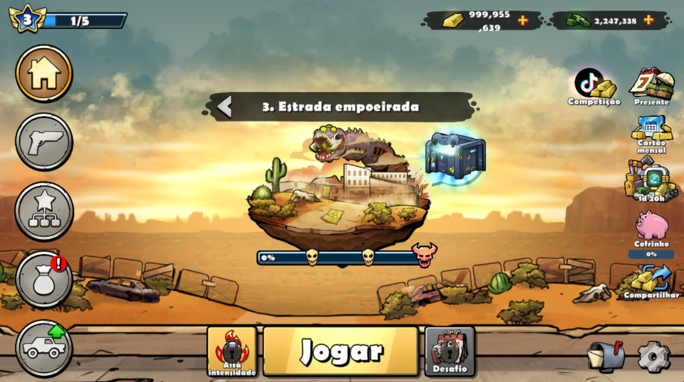 EARN TO DIE - ROGUE | GOLD + CASH | UP RÁPIDO | ANDROID APENAS