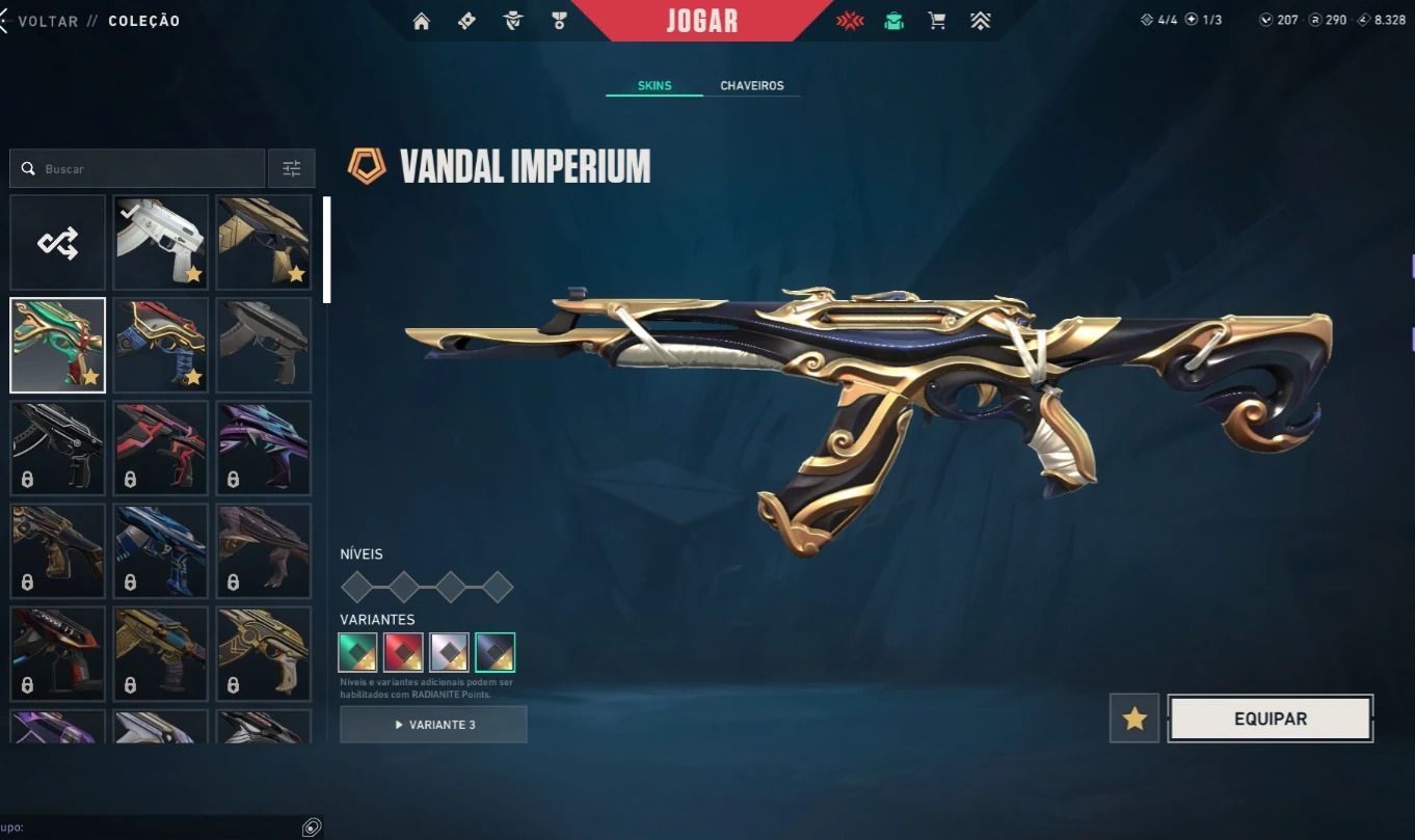 CONTA FULL PREMIUM |+19k VP EM SKINS (ARAXYS, IMPERIUM, NOCTURNUM, ZERØFANG).