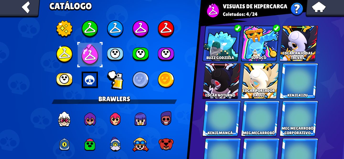 CONTA BRAWL STARS À VENDA 106/107 BRAWLERS 31 BRAWLERS FULL 11 45.782 TROFÉUS