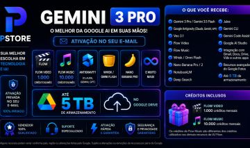 Gemini 3 Pro + Antigravity + 5 TB + Nano Banana | NO SEU E-MAIL! | 30 DIAS