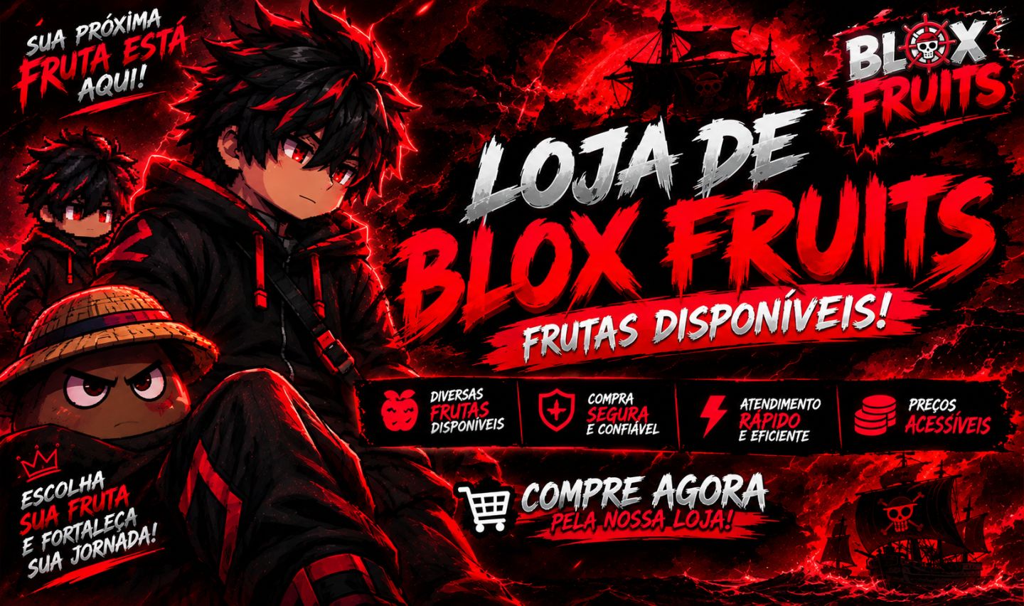 [Melhor preço] Frutas Físicas para sua evolução no blox fruits