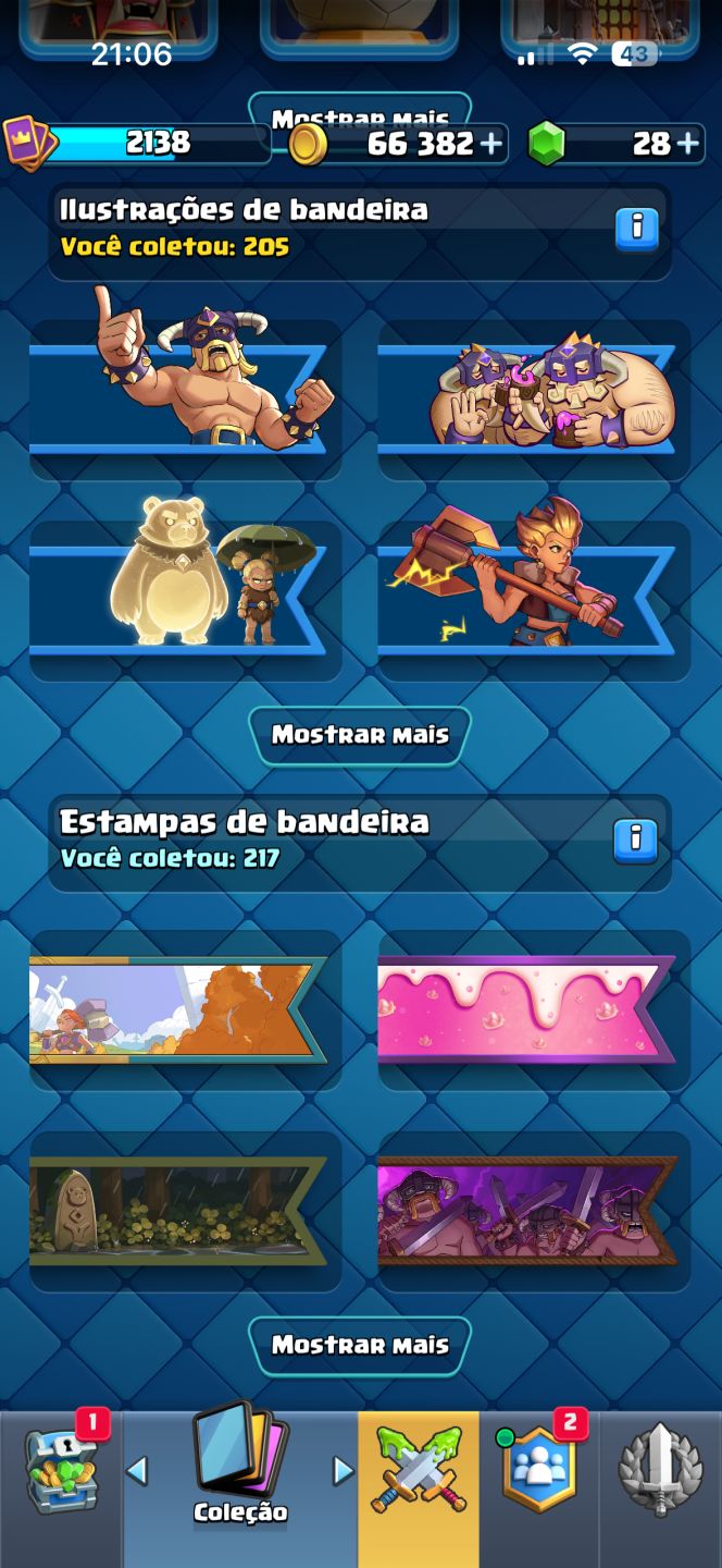 CONTA CLASH ROYALE! 14k+ já foi maior campeão. Cartas níveis top tier
