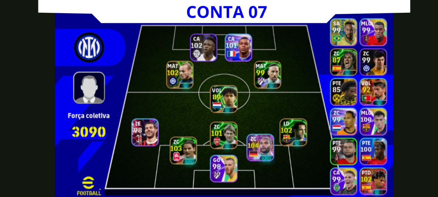 Contas Efootball Iniciais com Épicos/big Times Garantidos! Vol. 01