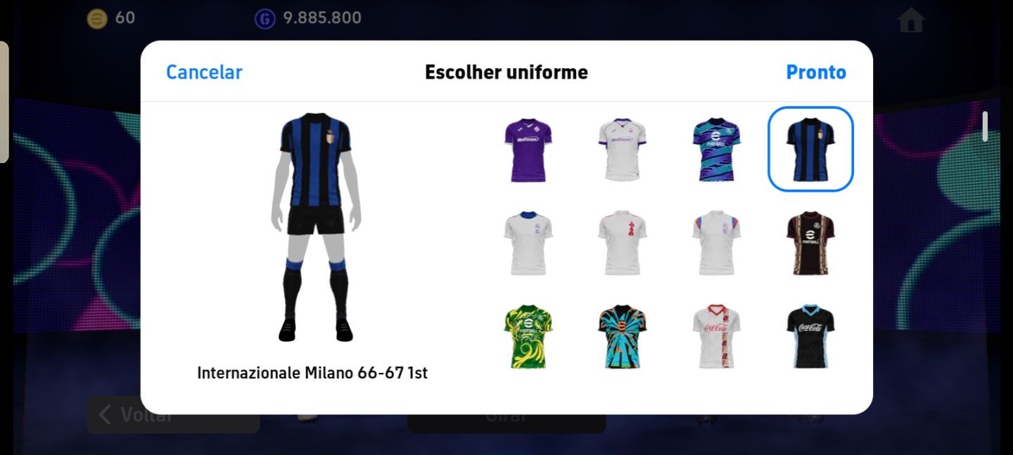CONTA EFOOTBALL COM ÉPICOS E TÉCNICO