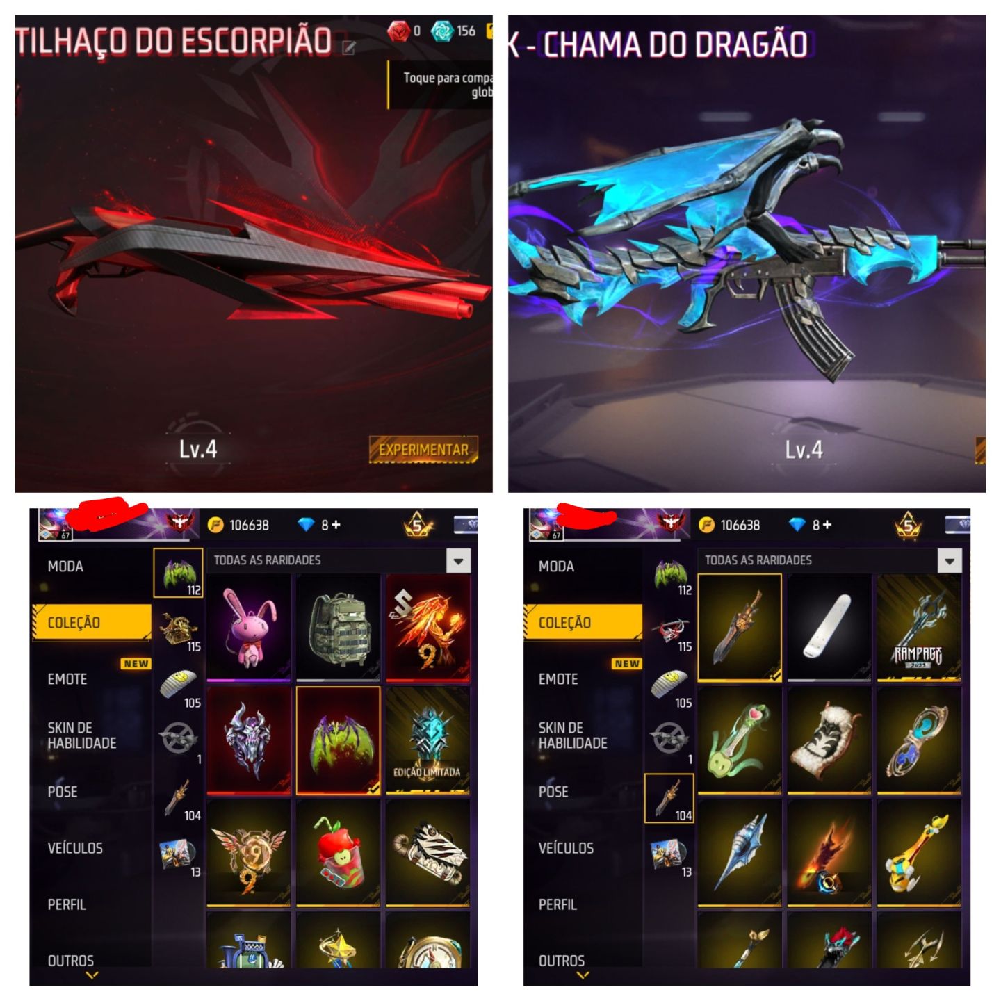 Conta Free Fire Antiga (Valor a Negociar)