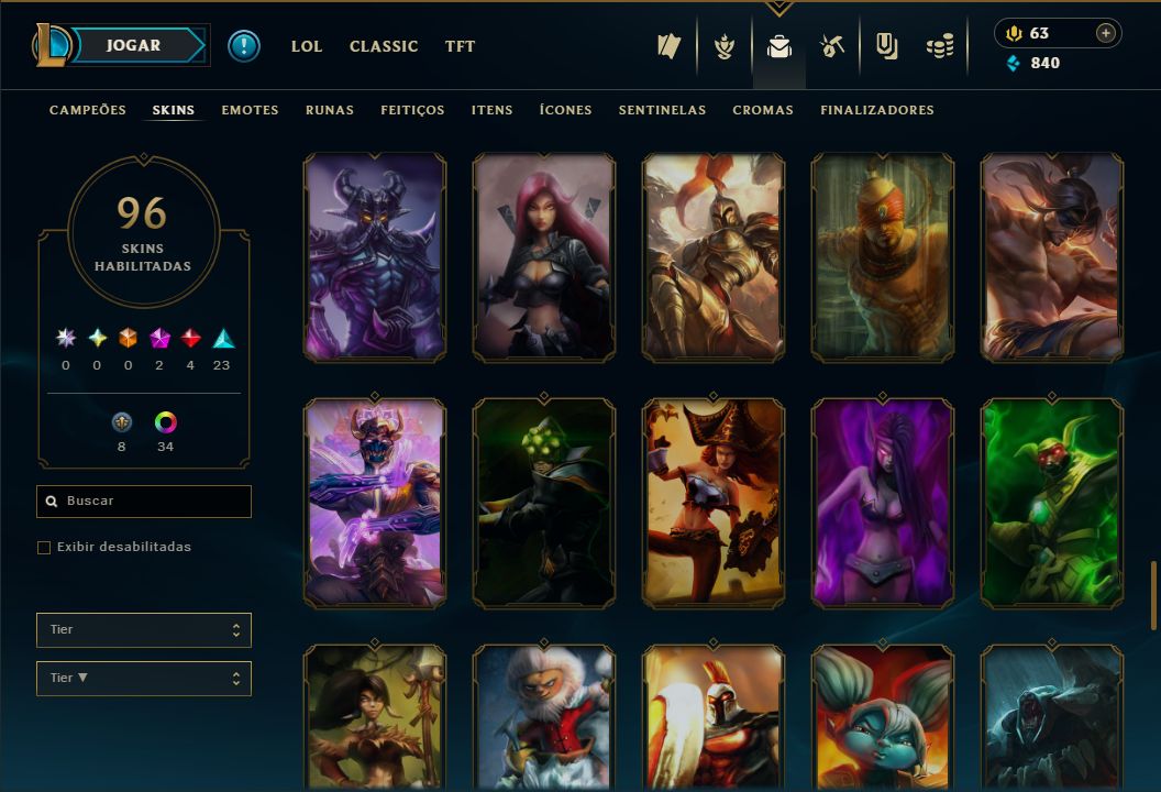LENDÁRIA LEE SIN PUNHOS DIVINOS + [100 SKINS HABILITADAS] + PLATINA 1 SOLO/FLEX