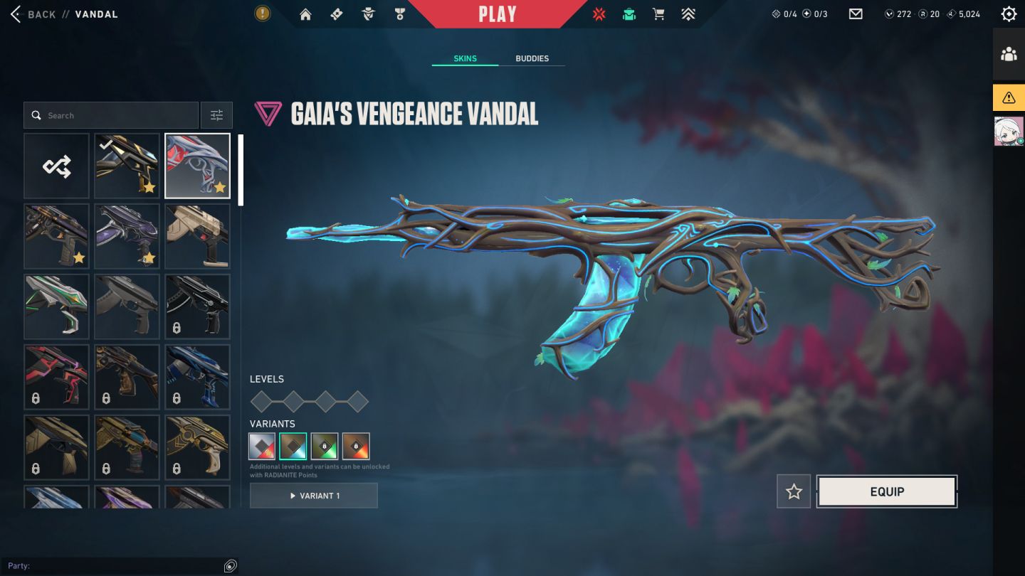 Promoção! 1.3K Gastos Conta Valorant: 3 Facas + 6 Vandals + 3 Phanthons