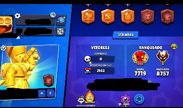 CONTA BRAWL STARS MESTRES SEM WIN NO COMBATE