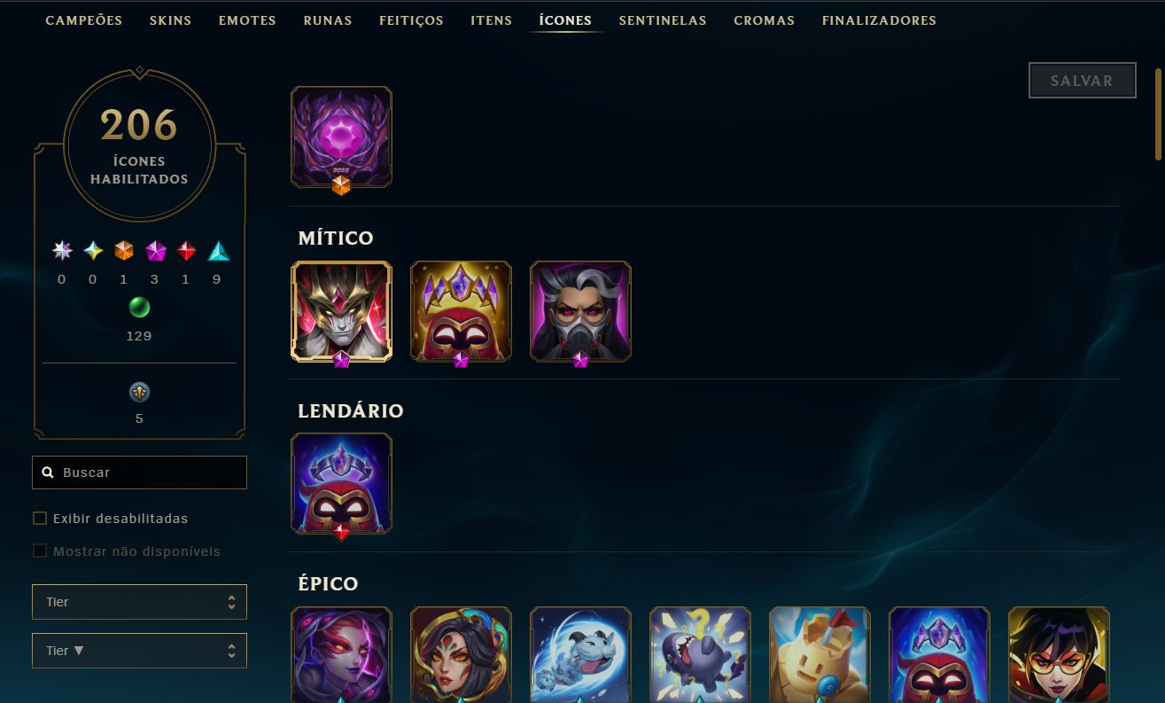 CONTA EX MESTRE 110 SKINS - ACEITO OFERTAS