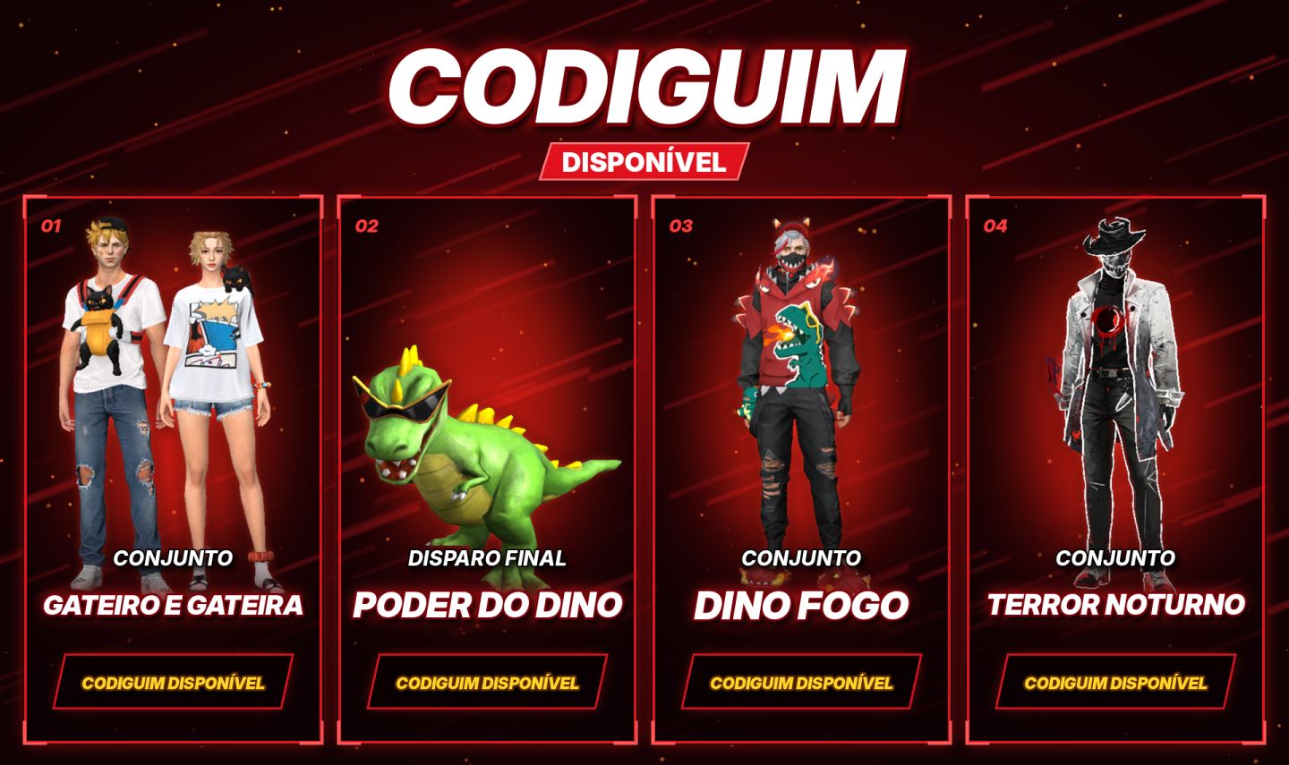CODIGUINS CONJUNTOS MÊS OUTUBRO