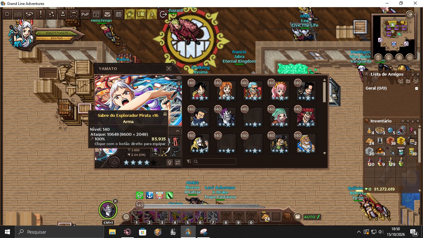 GRAND LINE ADVENTURES | 10.9K | 613 | 97 PERS | FULL +16 | 209 CHAVES | FOUNDER!