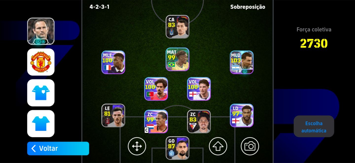 Conta efootball mobile com Messi e Mbappe | Time pra iniciar bem