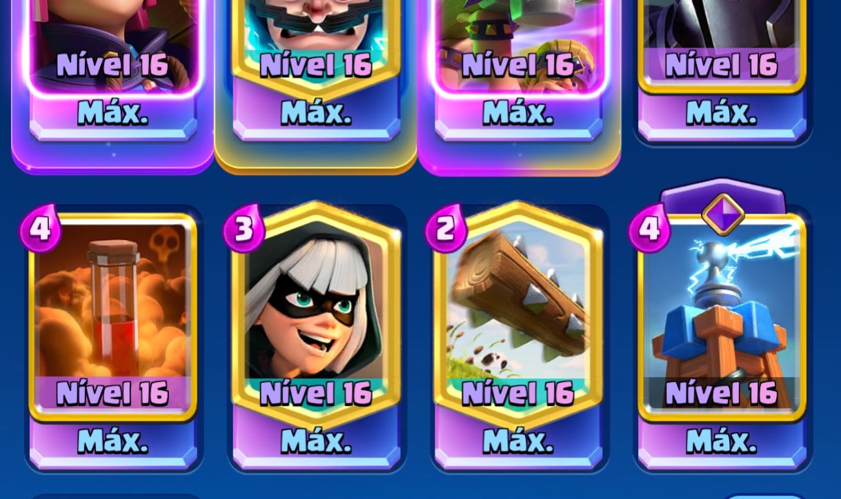 CONTA CLASH ROYALE - MUITAS CARTAS MAXIMIZADAS + ITENS RAROS